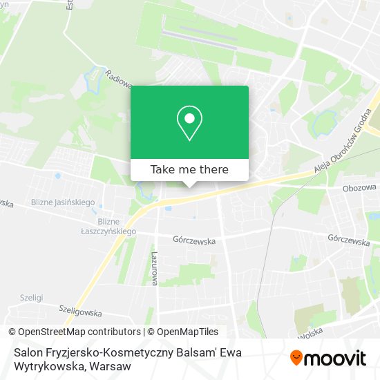 Salon Fryzjersko-Kosmetyczny Balsam' Ewa Wytrykowska map