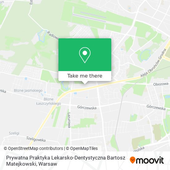 Prywatna Praktyka Lekarsko-Dentystyczna Bartosz Matejkowski map