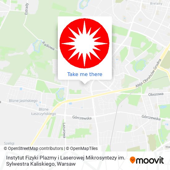 Instytut Fizyki Plazmy i Laserowej Mikrosyntezy im. Sylwestra Kaliskiego map