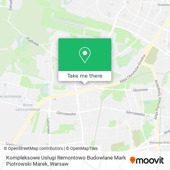 Kompleksowe Usługi Remontowo Budowlane Mark Piotrowski Marek map