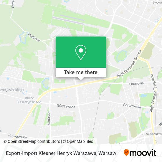 Карта Export-Import.Kiesner Henryk Warszawa