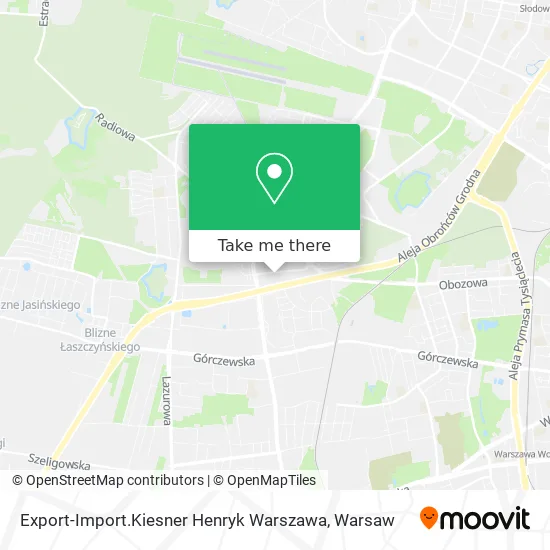 Карта Export-Import.Kiesner Henryk Warszawa