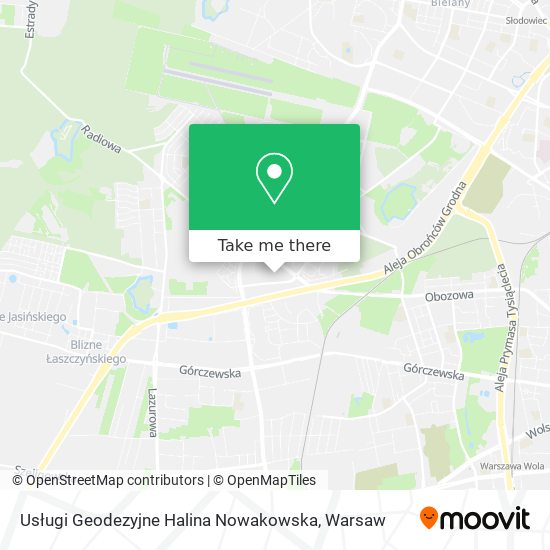 Usługi Geodezyjne Halina Nowakowska map