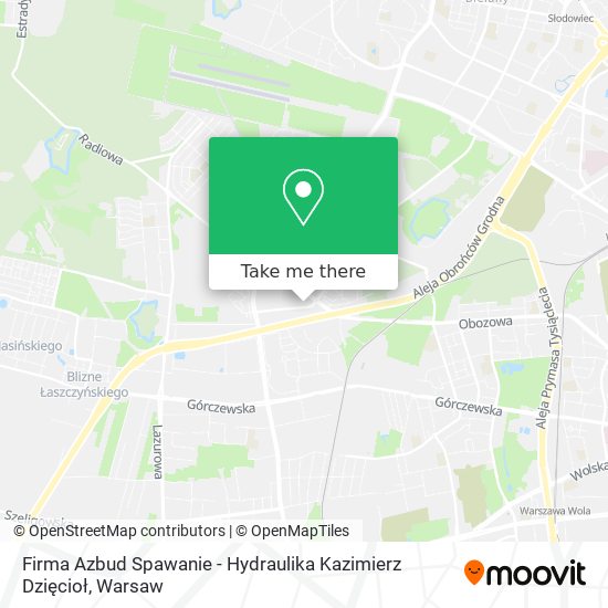 Firma Azbud Spawanie - Hydraulika Kazimierz Dzięcioł map