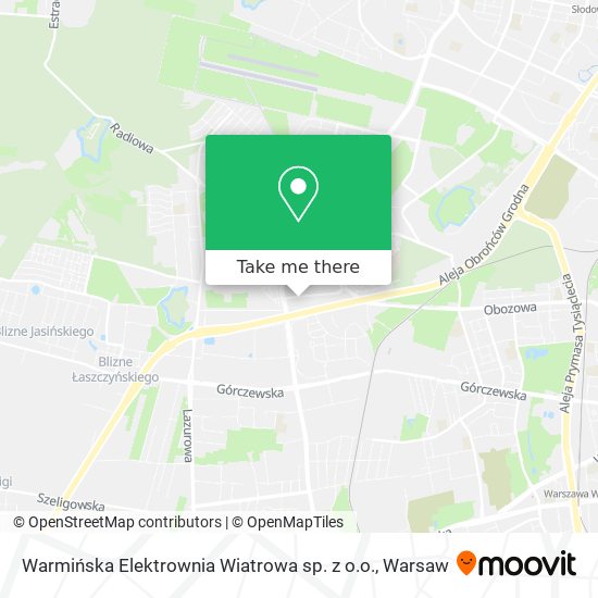 Warmińska Elektrownia Wiatrowa sp. z o.o. map