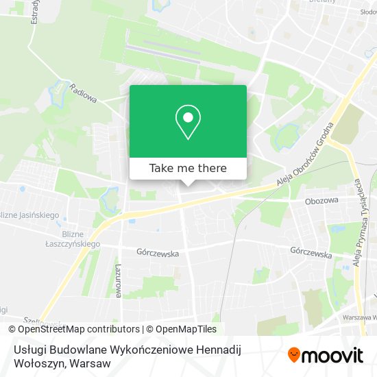 Usługi Budowlane Wykończeniowe Hennadij Wołoszyn map