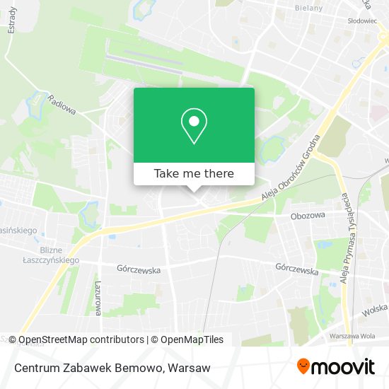 Centrum Zabawek Bemowo map