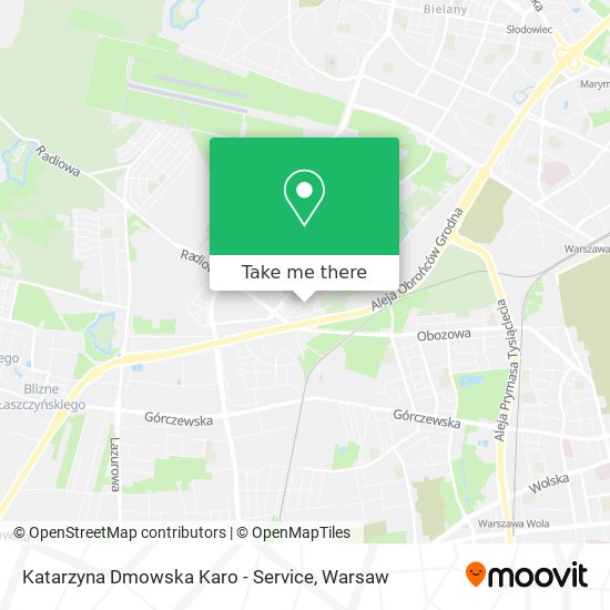 Katarzyna Dmowska Karo - Service map