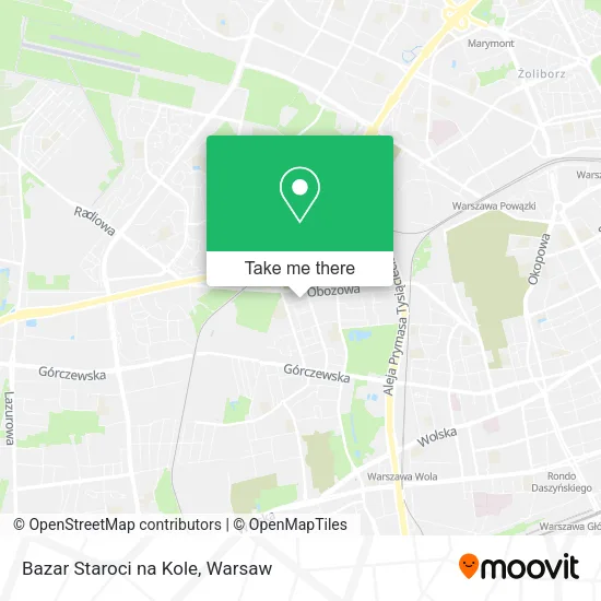 Bazar Staroci na Kole map
