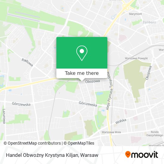 Handel Obwoźny Krystyna Kiljan map