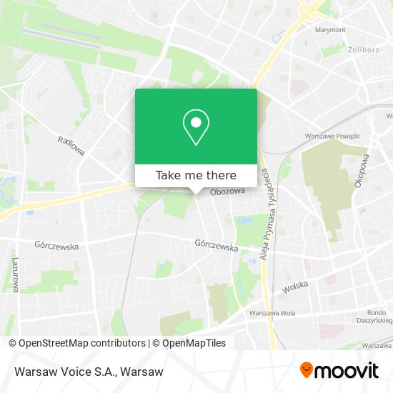 Warsaw Voice S.A. map