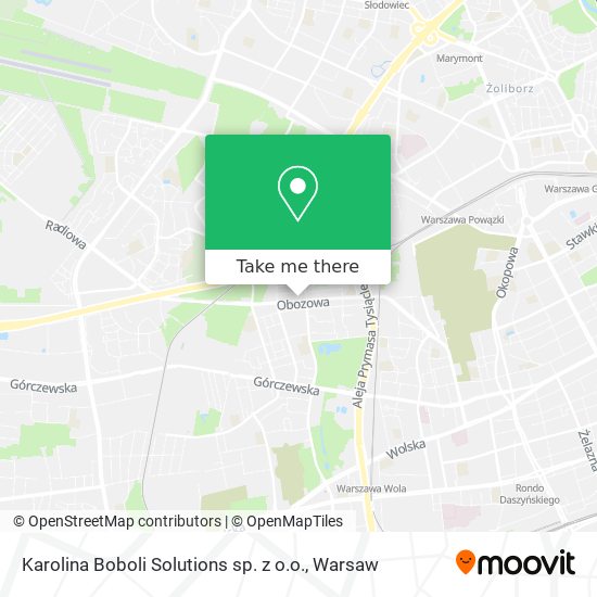 Karolina Boboli Solutions sp. z o.o. map