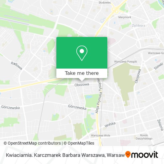 Kwiaciarnia. Karczmarek Barbara Warszawa map