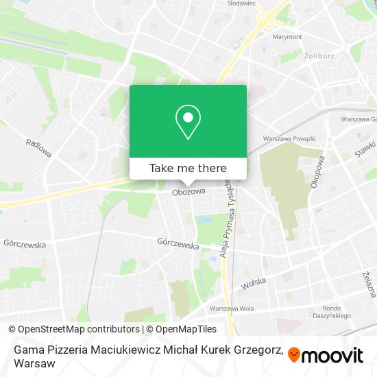 Gama Pizzeria Maciukiewicz Michał Kurek Grzegorz map