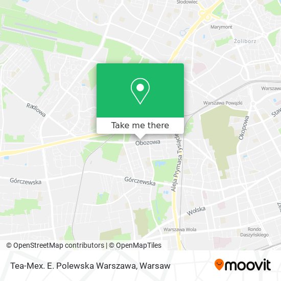 Tea-Mex. E. Polewska Warszawa map