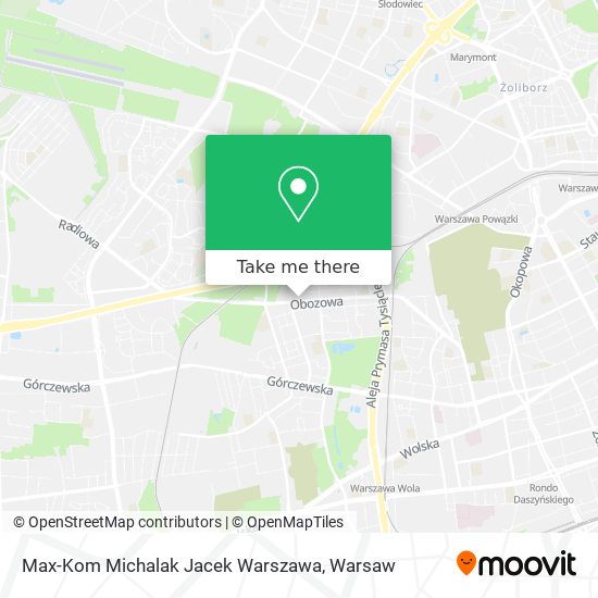 Max-Kom Michalak Jacek Warszawa map