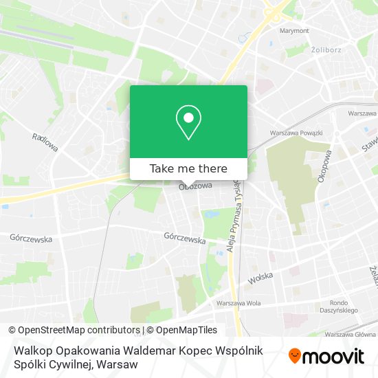 Walkop Opakowania Waldemar Kopec Wspólnik Spólki Cywilnej map