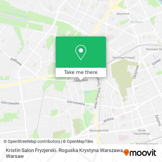 Kristin Salon Fryzjerski. Roguska Krystyna Warszawa map