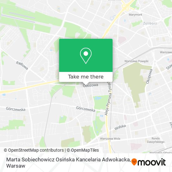 Marta Sobiechowicz Osińska Kancelaria Adwokacka map