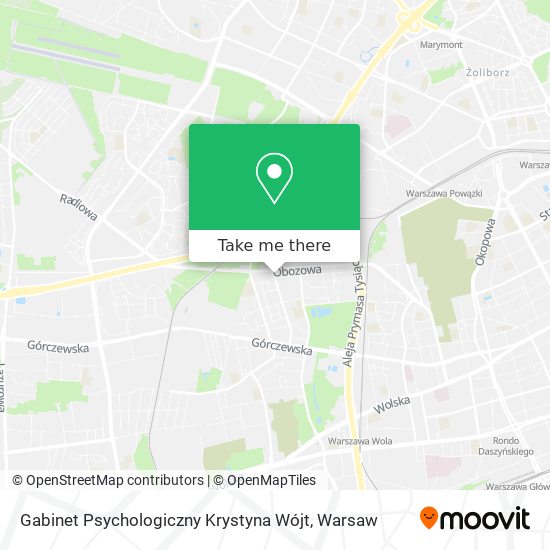 Карта Gabinet Psychologiczny Krystyna Wójt