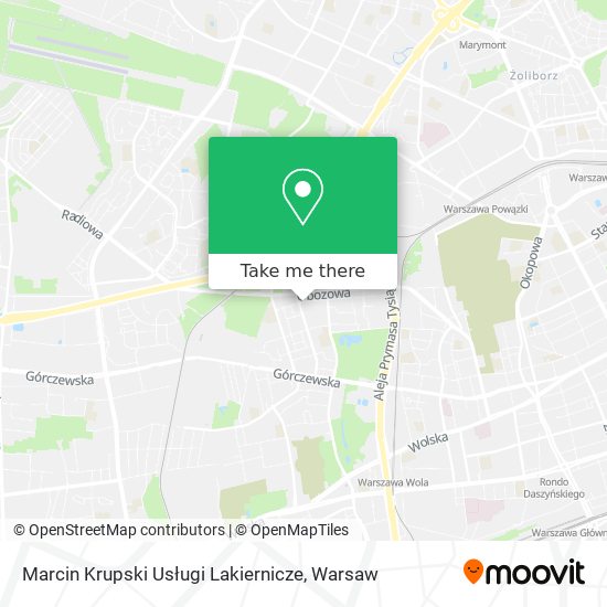 Marcin Krupski Usługi Lakiernicze map