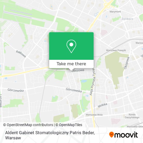 Aldent Gabinet Stomatologiczny Patris Beder map