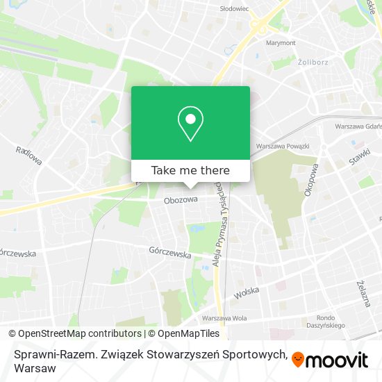 Sprawni-Razem. Związek Stowarzyszeń Sportowych map