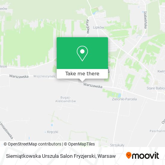 Siemiątkowska Urszula Salon Fryzjerski map