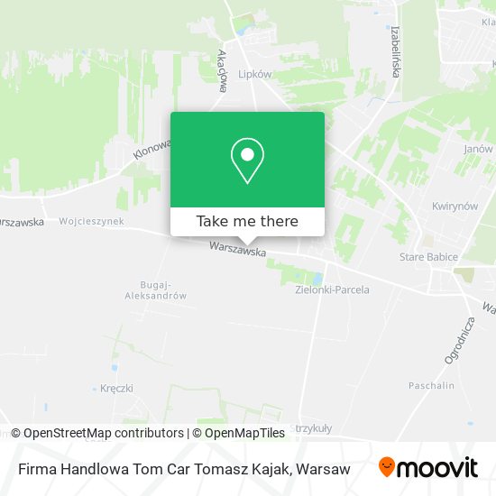 Firma Handlowa Tom Car Tomasz Kajak map