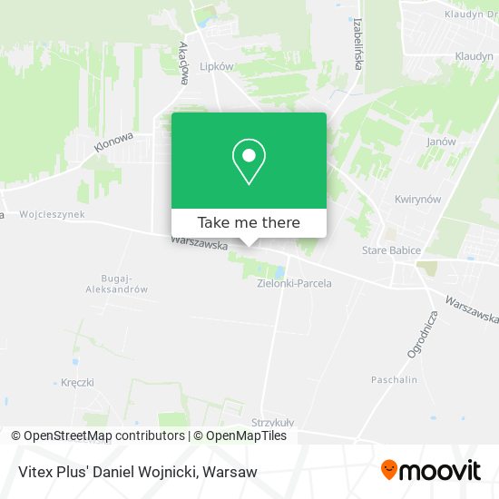 Vitex Plus' Daniel Wojnicki map