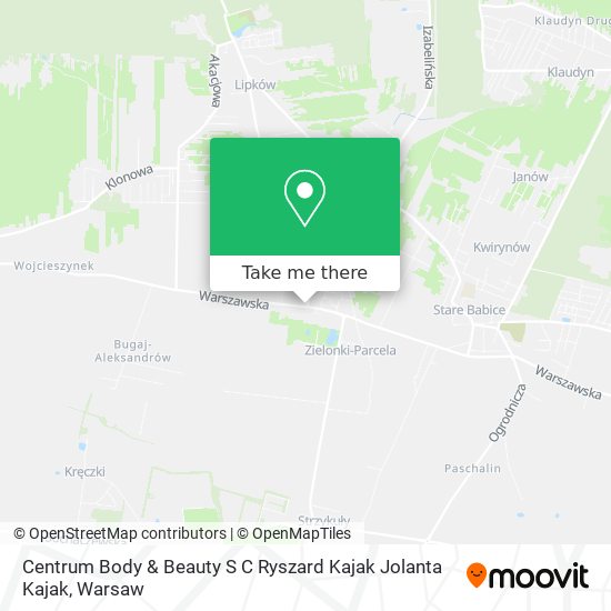 Centrum Body & Beauty S C Ryszard Kajak Jolanta Kajak map