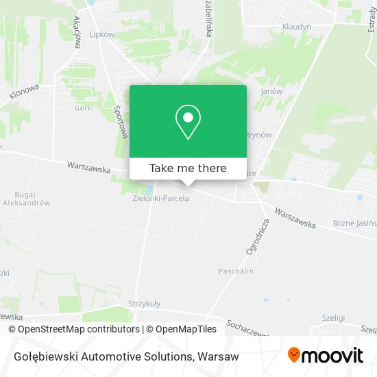 Gołębiewski Automotive Solutions map