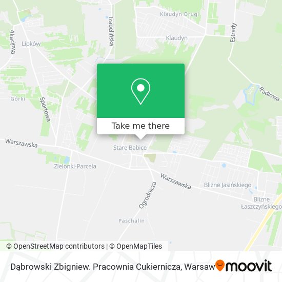 Dąbrowski Zbigniew. Pracownia Cukiernicza map