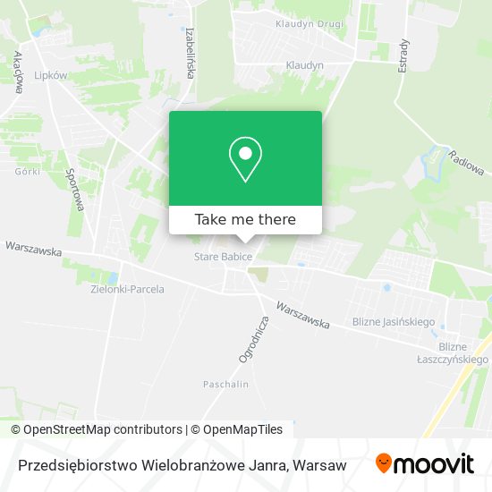 Przedsiębiorstwo Wielobranżowe Janra map