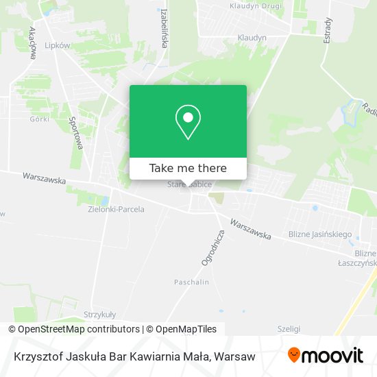 Krzysztof Jaskuła Bar Kawiarnia Mała map