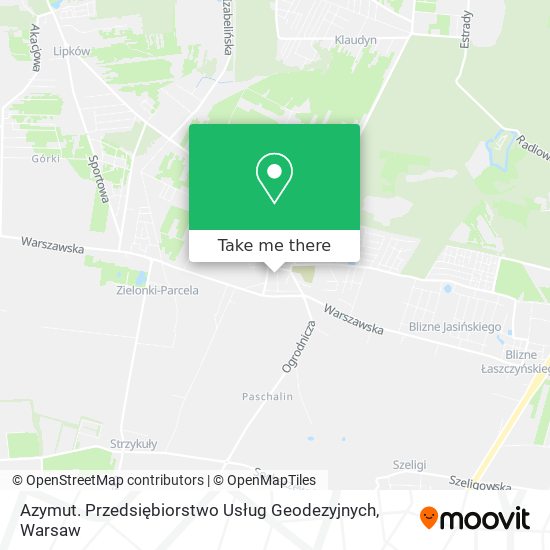 Azymut. Przedsiębiorstwo Usług Geodezyjnych map