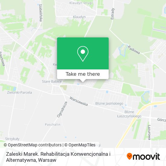 Zaleski Marek. Rehabilitacja Konwencjonalna i Alternatywna map