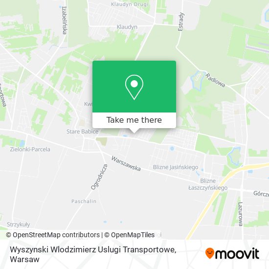 Wyszynski Wlodzimierz Uslugi Transportowe map