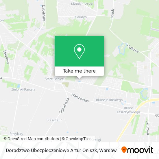 Doradztwo Ubezpieczeniowe Artur Oniszk map