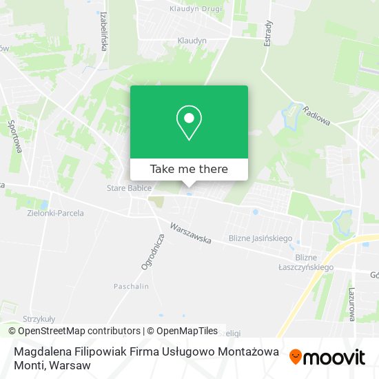 Magdalena Filipowiak Firma Usługowo Montażowa Monti map