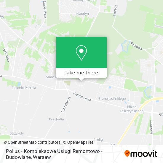 Polius - Kompleksowe Usługi Remontowo - Budowlane map