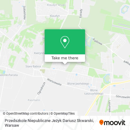 Przedszkole Niepubliczne Jeżyk Dariusz Skwarski map