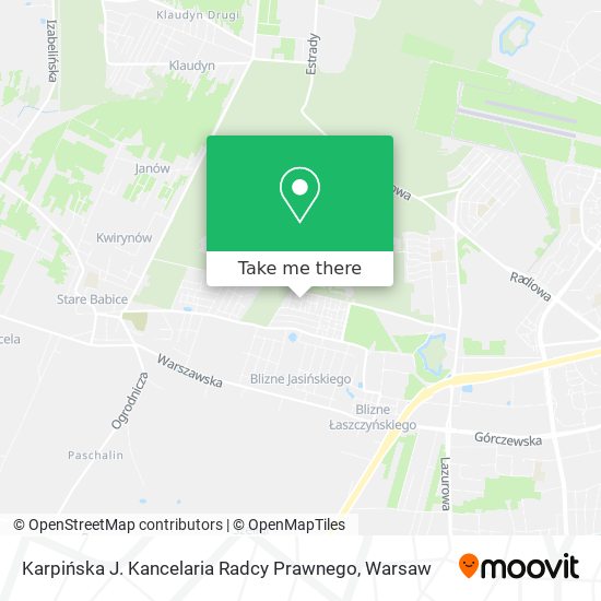 Karpińska J. Kancelaria Radcy Prawnego map