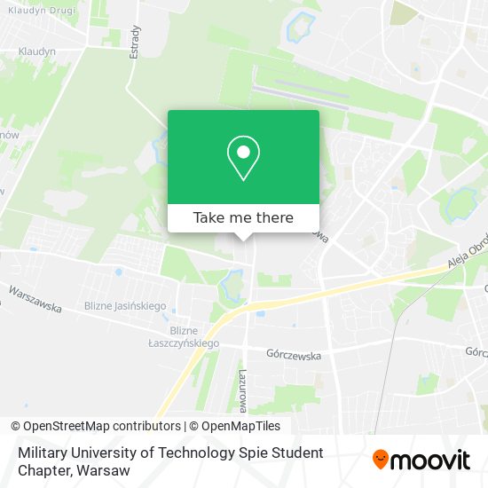 Military University of Technology Spie Student Chapter map