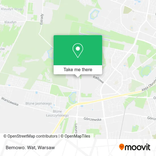 Bemowo. Wat map