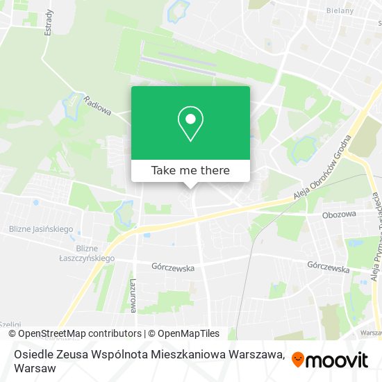 Карта Osiedle Zeusa Wspólnota Mieszkaniowa Warszawa