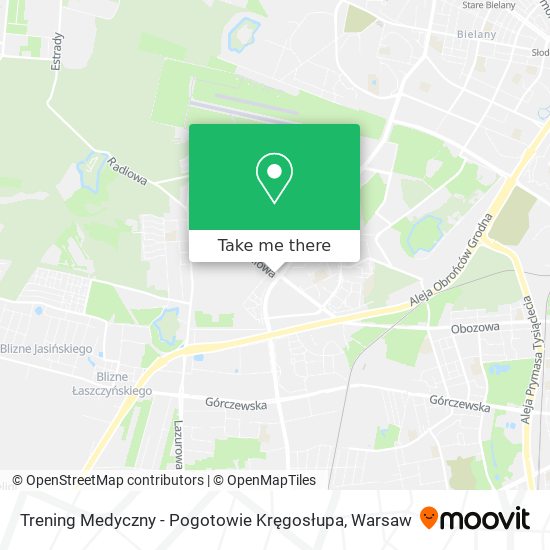 Trening Medyczny - Pogotowie Kręgosłupa map