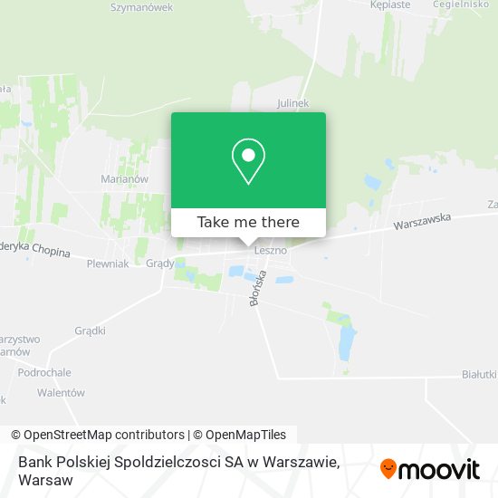 Bank Polskiej Spoldzielczosci SA w Warszawie map