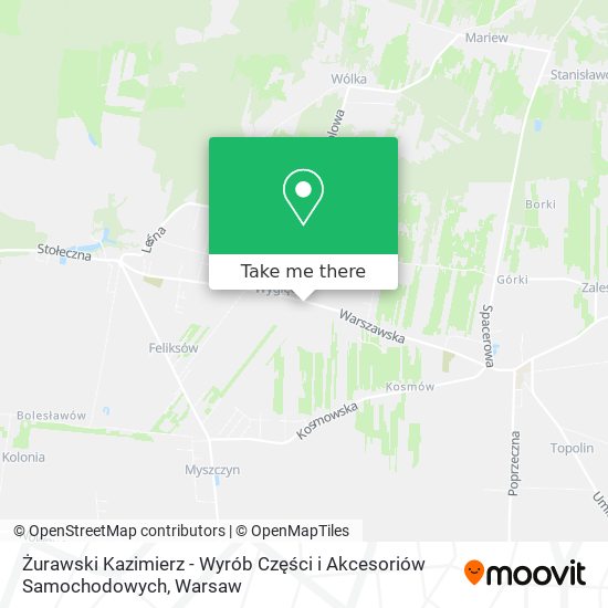 Żurawski Kazimierz - Wyrób Części i Akcesoriów Samochodowych map