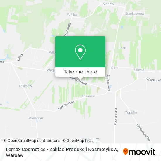 Lemax Cosmetics - Zakład Produkcji Kosmetyków map